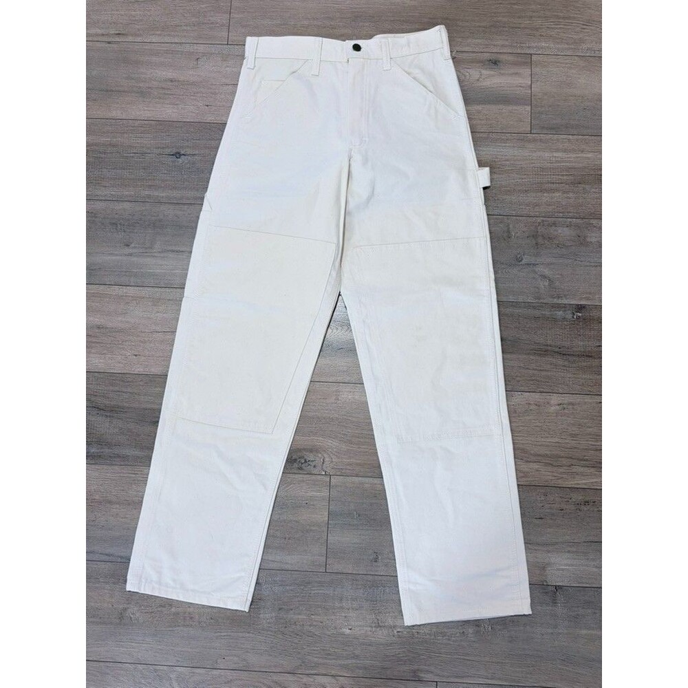 Stan Ray Painter Pants Mens 30x 32 Utility White USA Made Work Double Knee